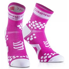 Носки Compressport Pro Racing socks V2, Fluo Pink, T1 (Old) (RSHV2-3430WH-T1)