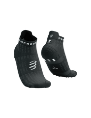 Носки Compressport Pro Racing Socks V4.0 Run Low - Black Edition 2023, Black/White, T1 (XU00086L 910 0T1)