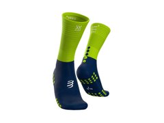 Носки Compressport Mid Compression Socks, T1 - Blue/Lime (XU00005B 503 0T1)