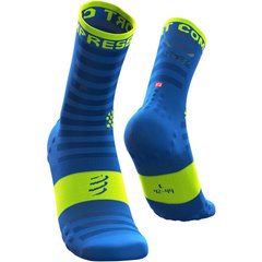 Носки Compressport Pro Racing Socks V3.0 Ultralight Run 2019 High, T1 - Fluo Blue (RSHULV3-FL5020-T1)