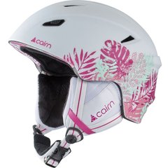 Шлем горнолыжный женский Cairn Profil, white floral, 57-58 (0606310-101-57-58)
